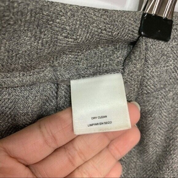 Le Suit Women Dress Pants Sz 2P Tweed Trouser Gray - Picture 8 of 11